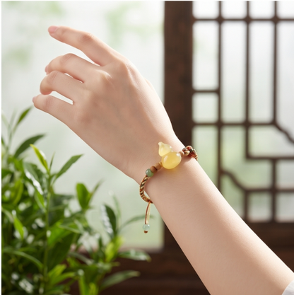 Golden Gourd Cord Bracelet