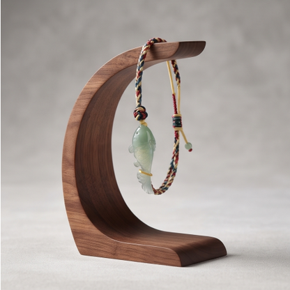 Jade Koi Fish Cord Bracelet