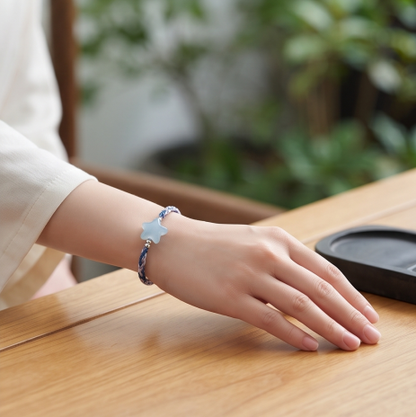 Blue Star Cord Bracelet